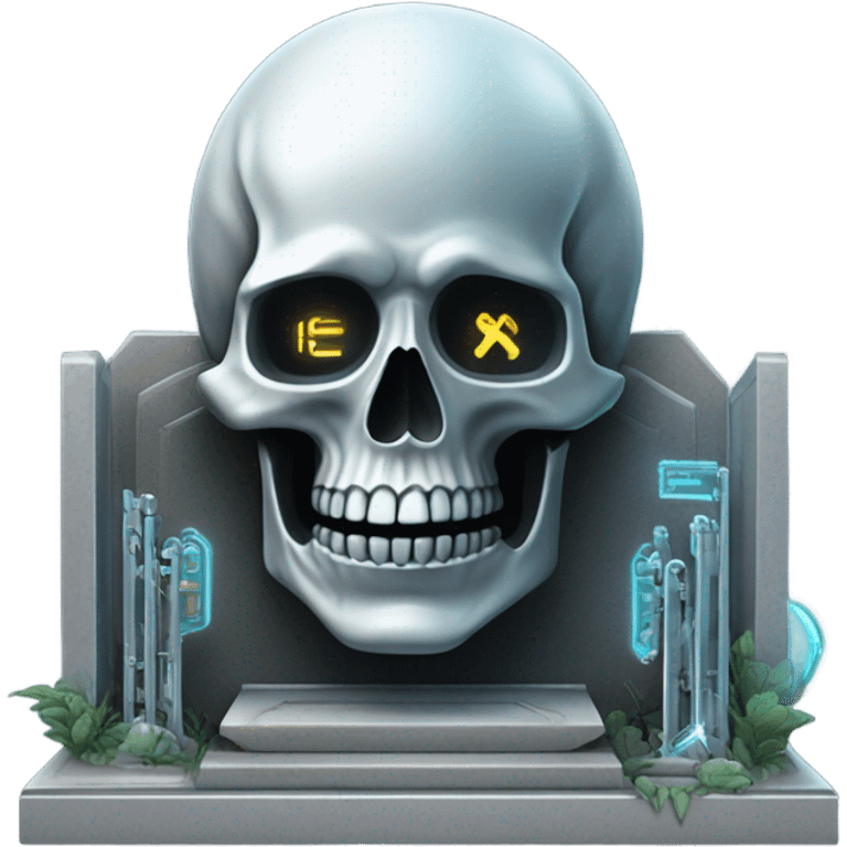 Cyborg grave emoji