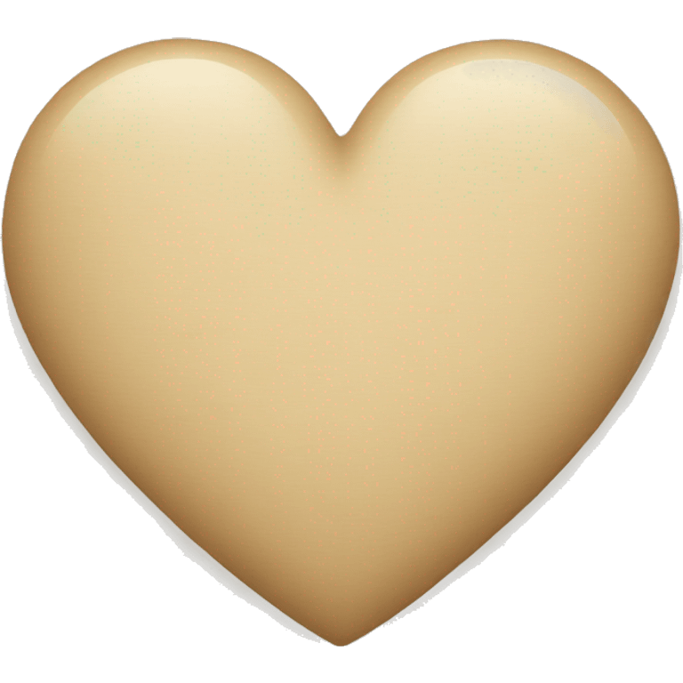 Beige heart emoji