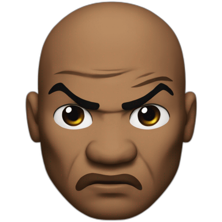 mike tyson angry with boxing gloves emoji