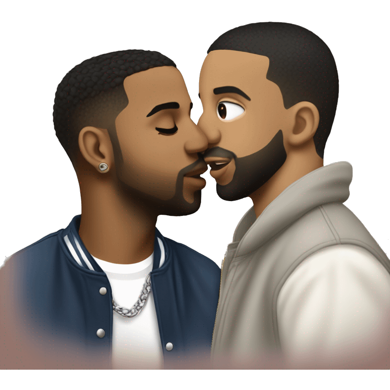 Drake kissing Kendrick Lamar emoji