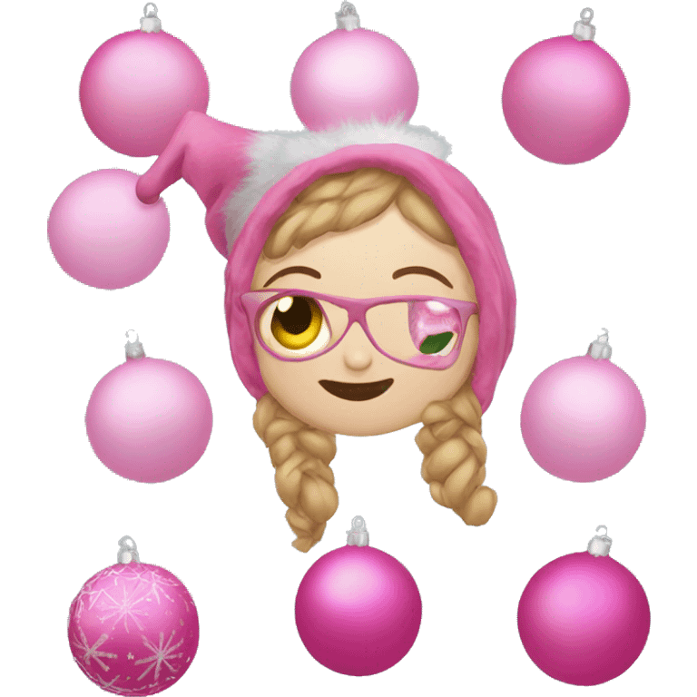 Pink Christmas  emoji