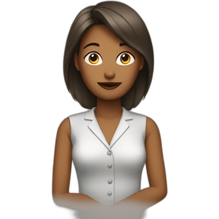 work-focused woman emoji