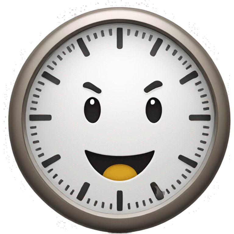 clock smiling emoji