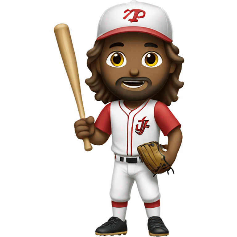 Jesus playing baseball  emoji