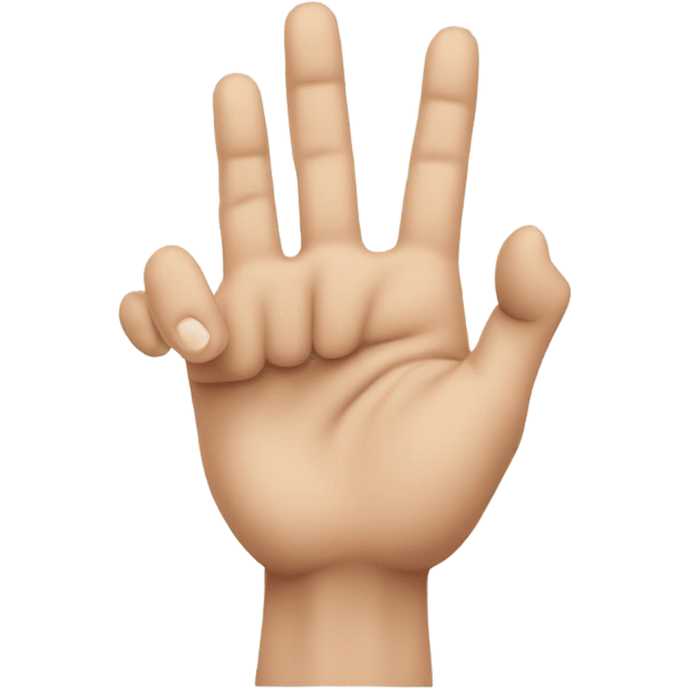 a hand that shows Rock On Hand Sign emoji