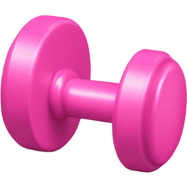 Cute pink plain dumbbells  emoji