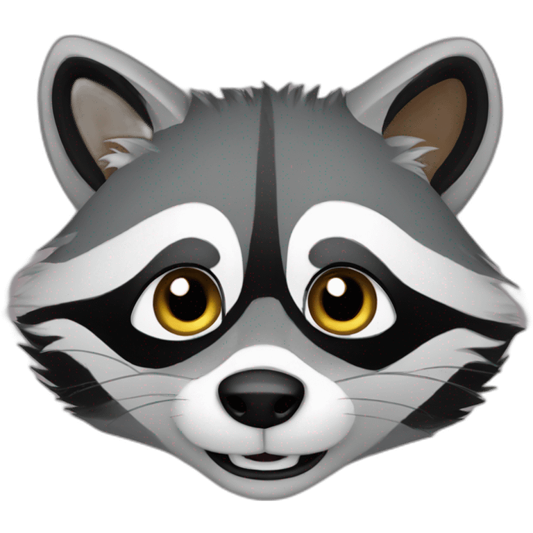 Raccoon meeko emoji