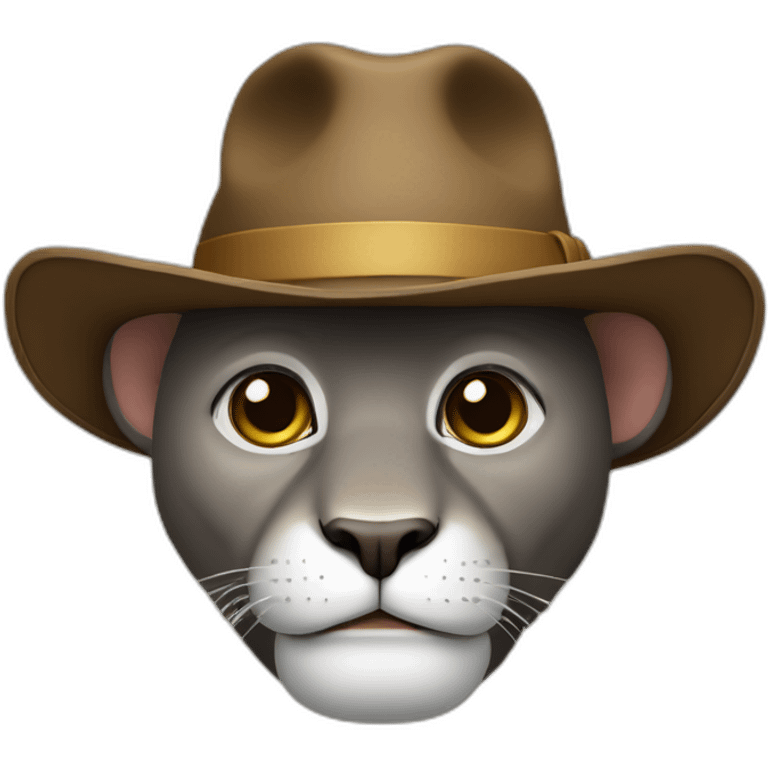 Singe avec un chapeau  emoji