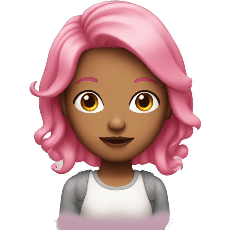 girl with pink hair emoji