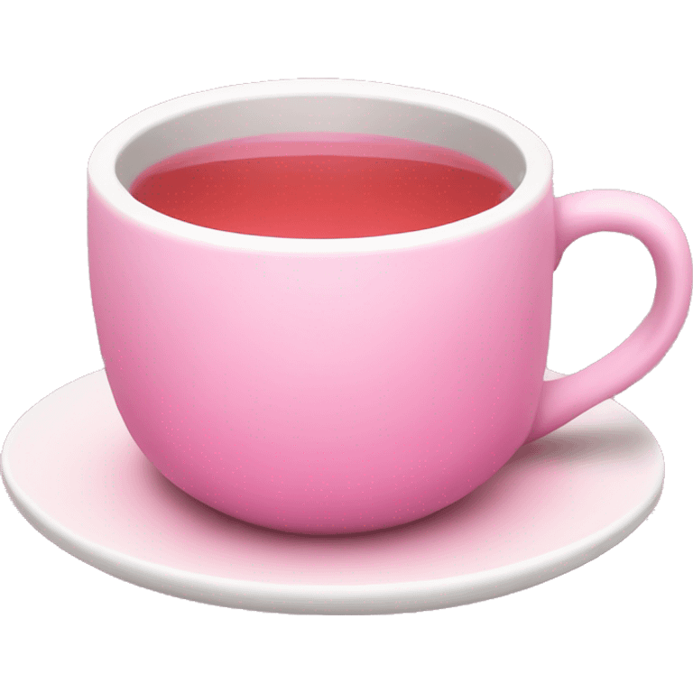 Cup of pink tea emoji