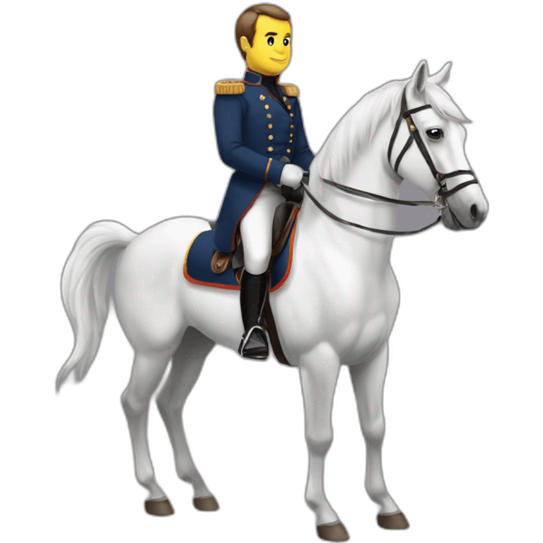 macron-qui-est-sur-un-cheval emoji