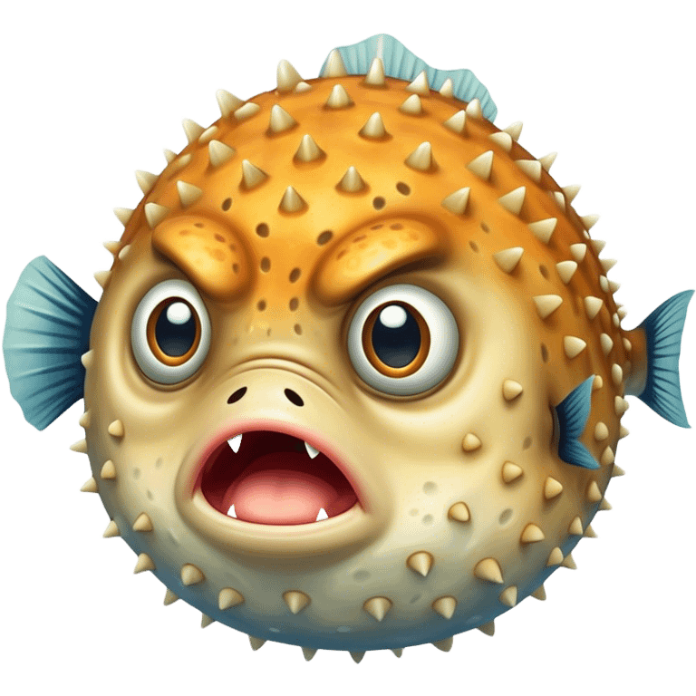 Angry pufferfish  emoji