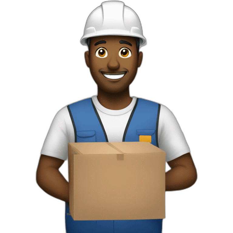 a worker in a warehouse emoji