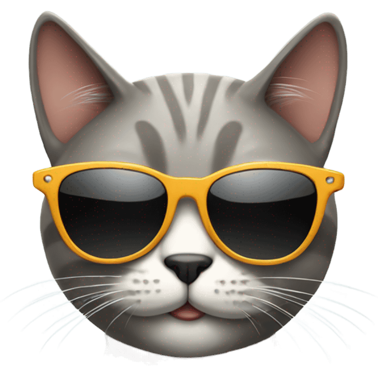 Cat with sunglasses emoji