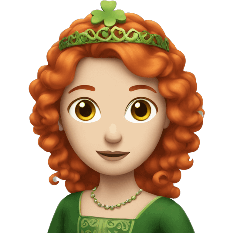 irish princess with red hair emoji