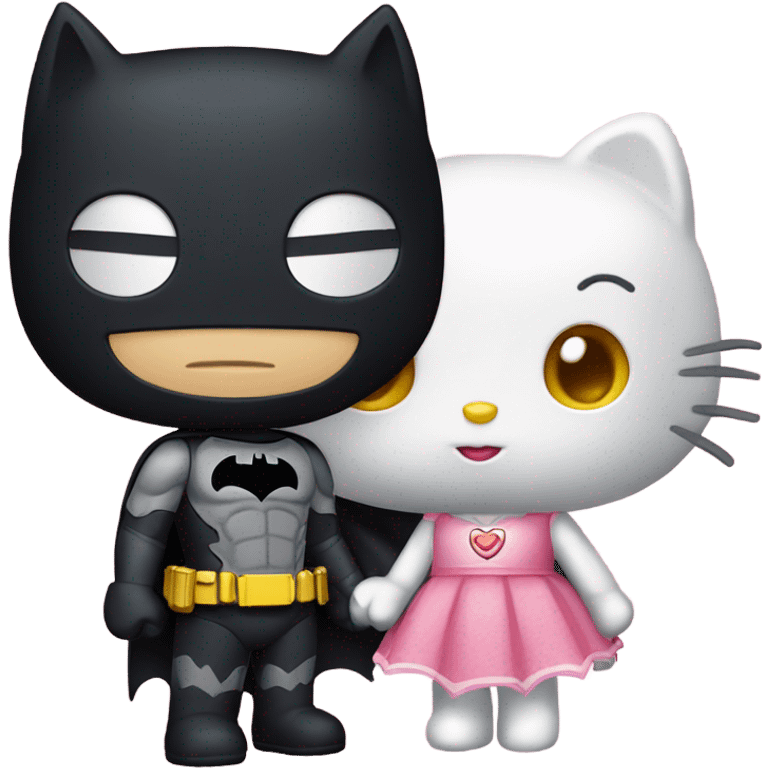 hello kitty and batman emoji