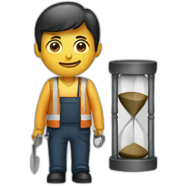 hourglass worker emoji