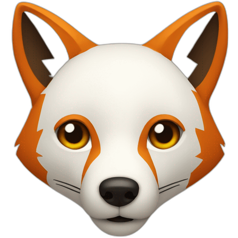 Minimalistic fox head emoji