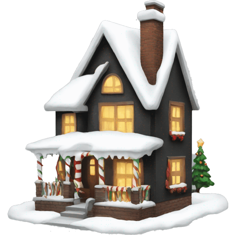 Christmas house emoji