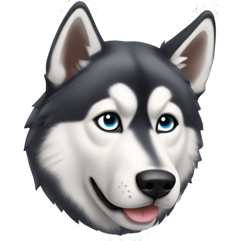 Husky siberiano con audifonos de jos zls claros  emoji