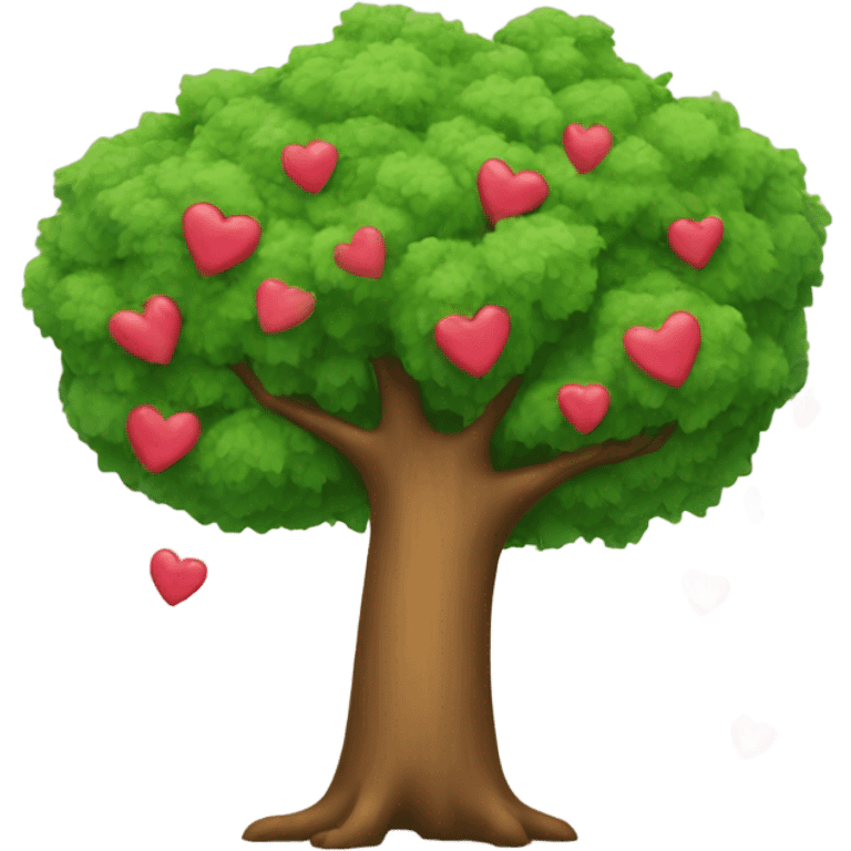 tree with hearts emoji