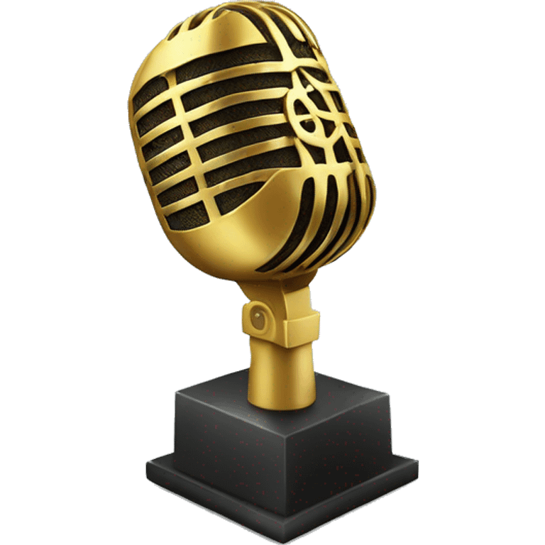 Microphone trophy  emoji