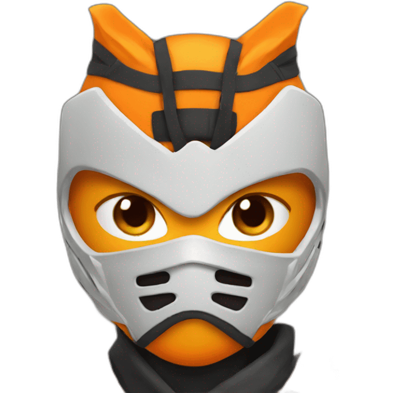 Orange ninja emoji