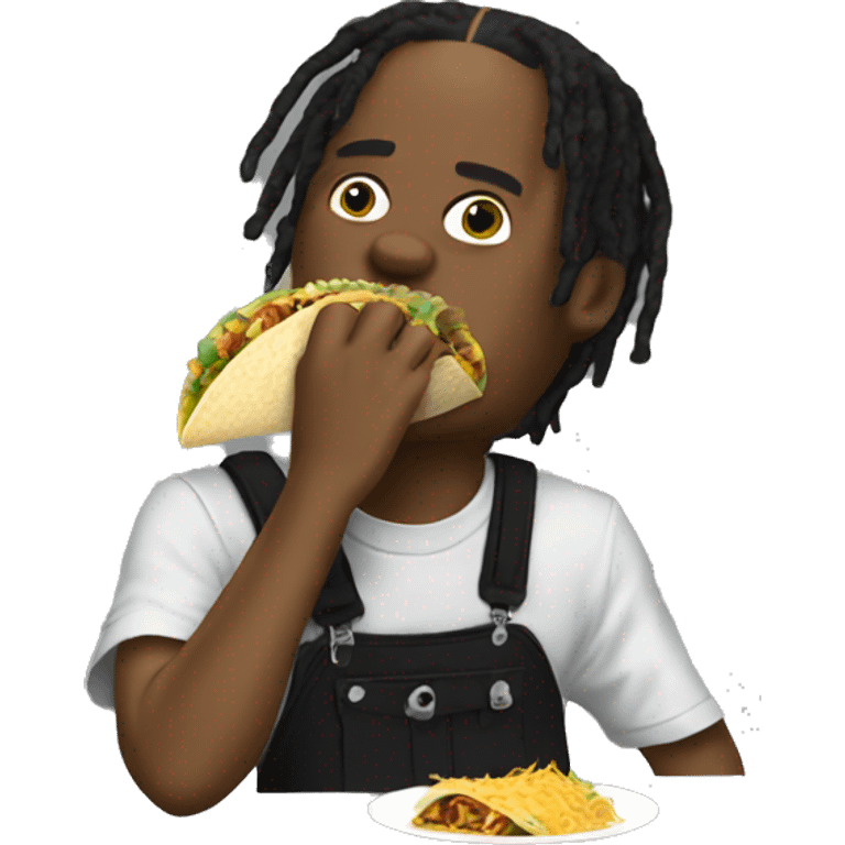 travis scott eating tacos emoji