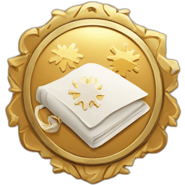 badge, medal, book, paper, scroll, new year, snowflake, pokemon, picture emoji