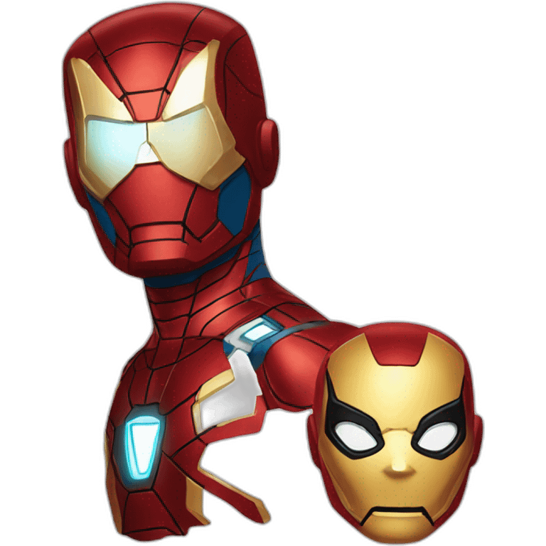 Iron man and spider man emoji