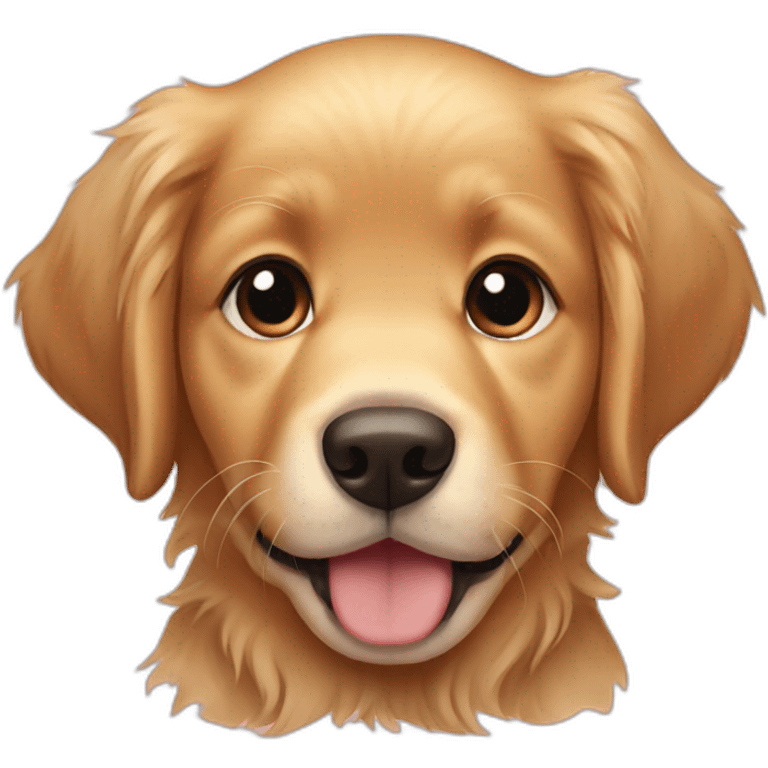 Puppy golden retriever emoji