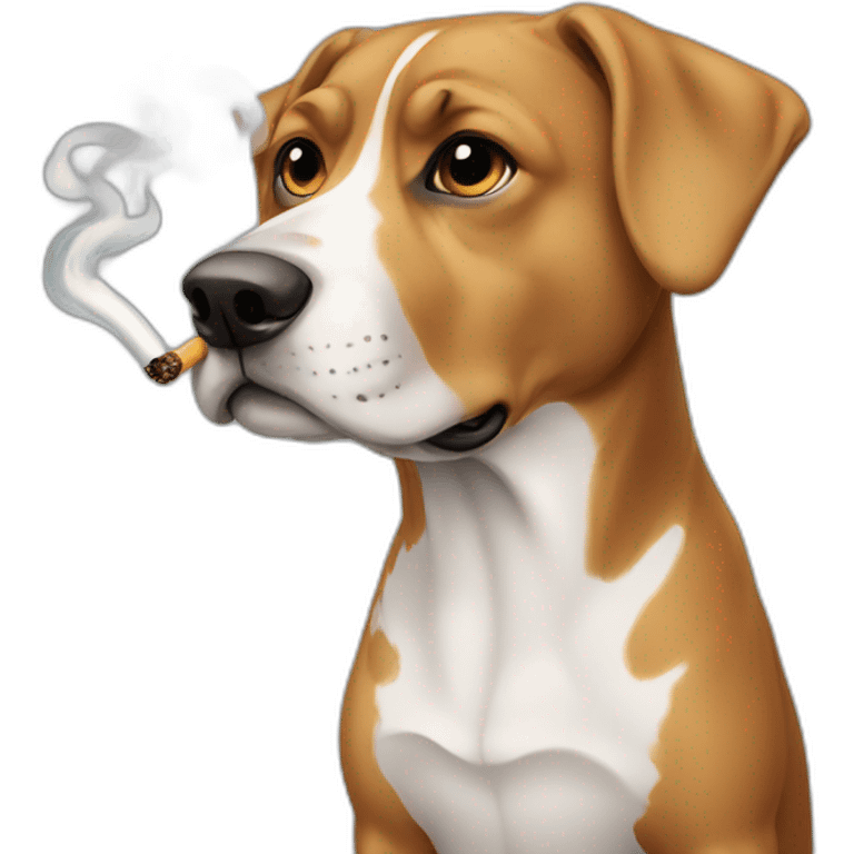 dog-smoking emoji