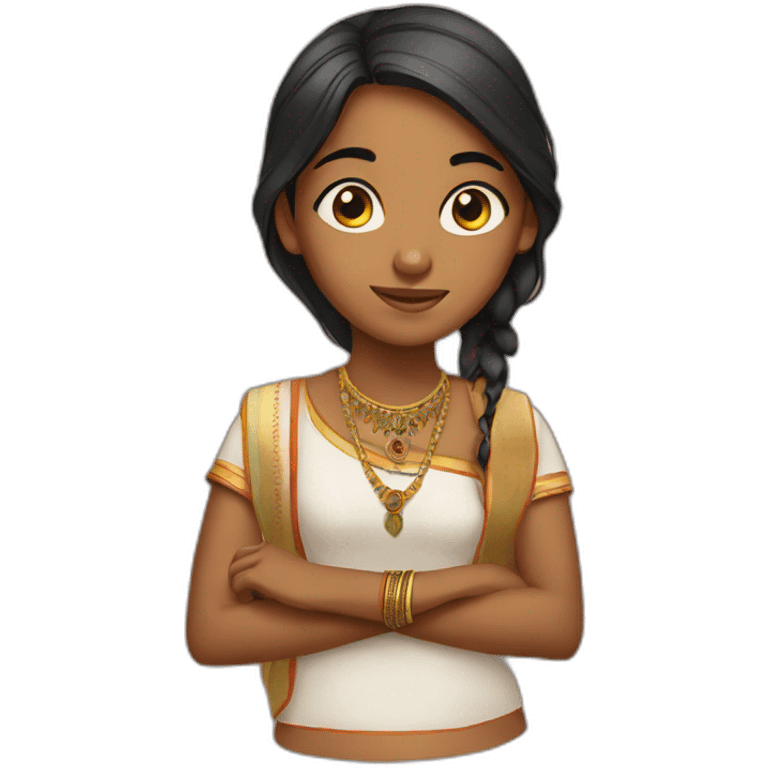 indian girl emoji