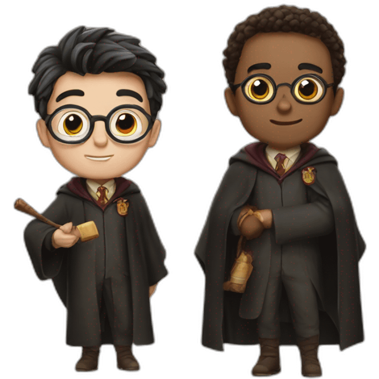 Harry Potter and Buratino emoji