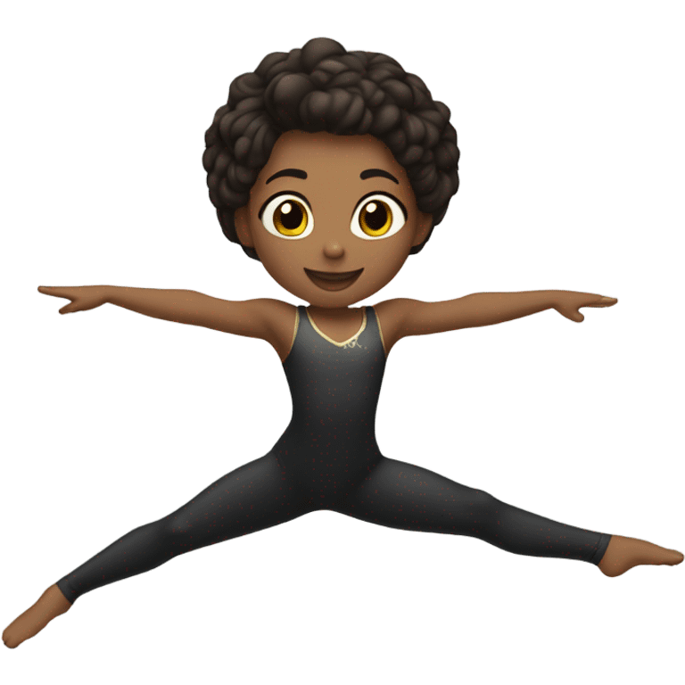 A girl doing Gymnastik  emoji