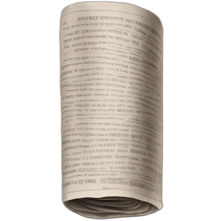 rolled up newspaper emoji