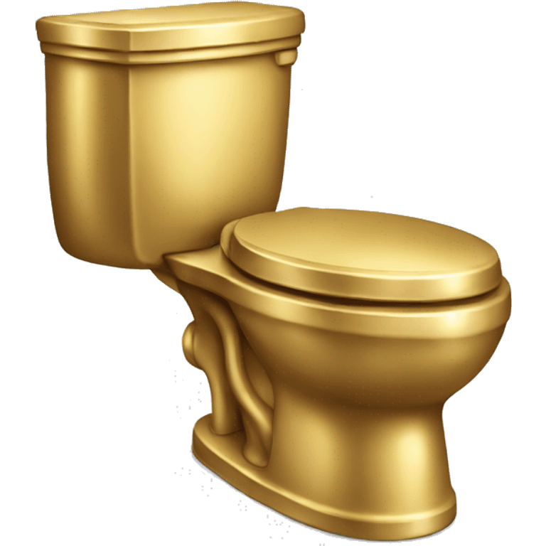 Gold toilet emoji