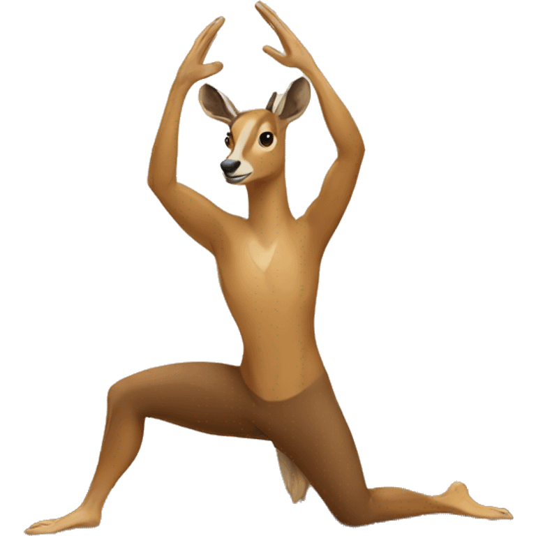 Chamois practicing yoga emoji