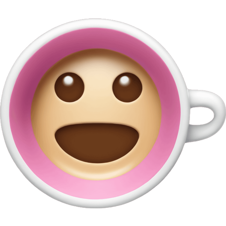 Pink espresso cup  emoji