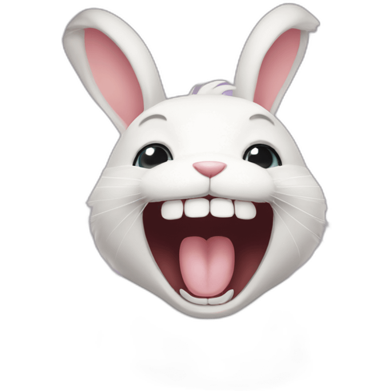 Bunny has two big square teeth emoji