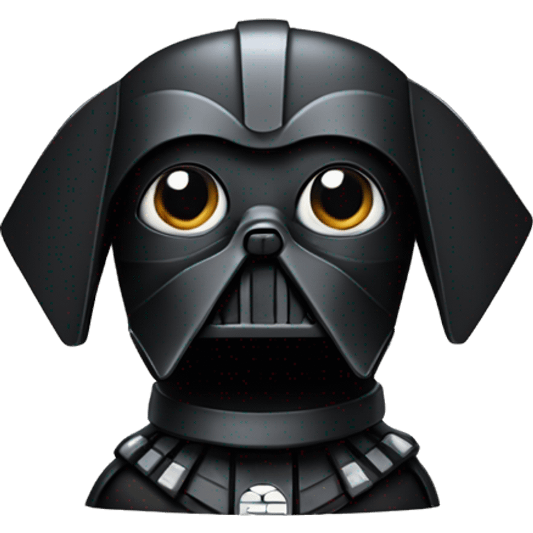 Darth vader ad a dog emoji