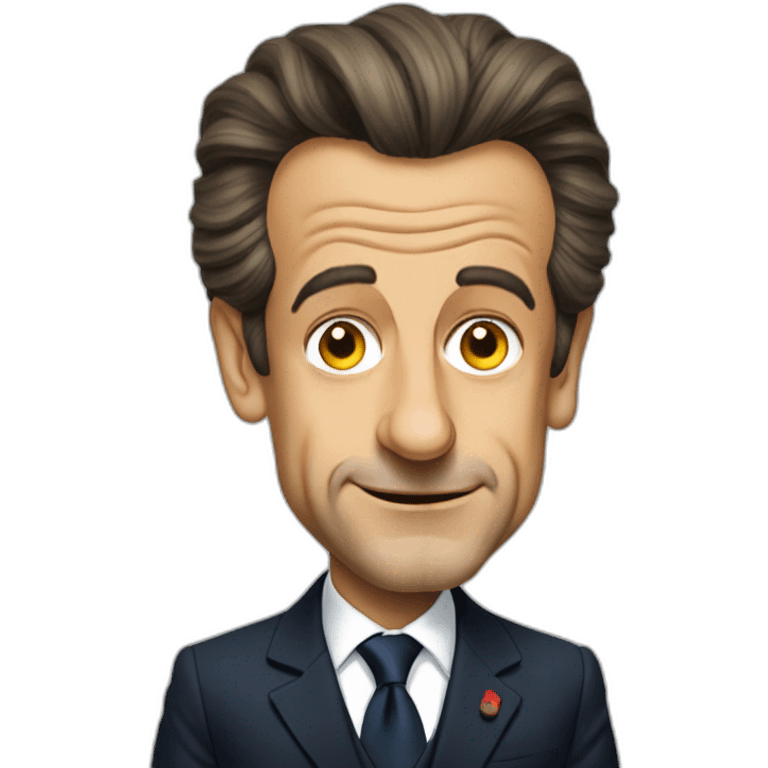 nicolas sarkozy face emoji