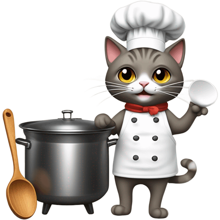 cat cooking emoji