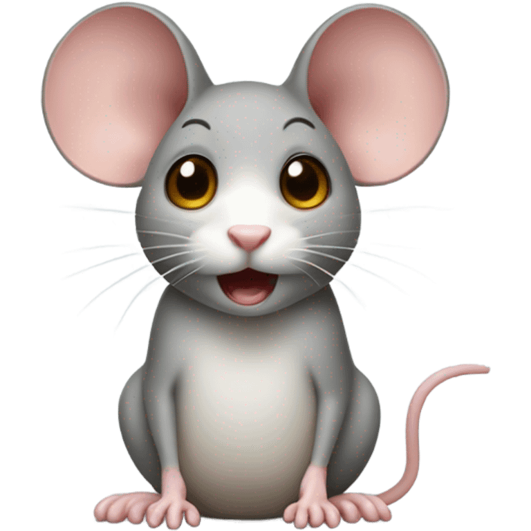 Mouse without one ear emoji