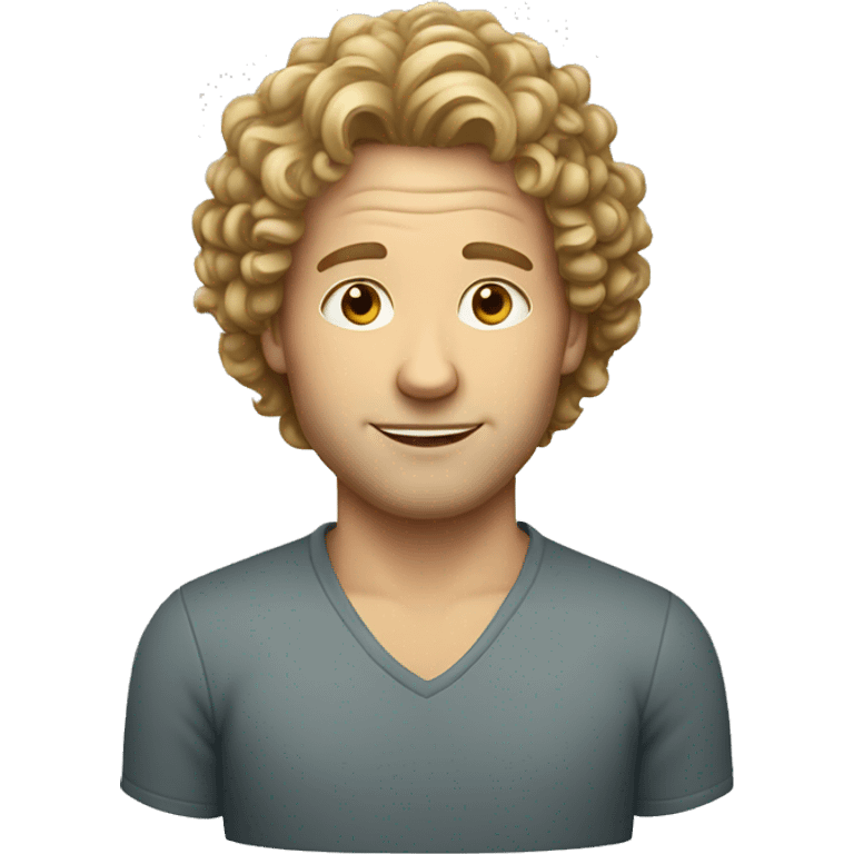 dutch white guy with short curly hair emoji