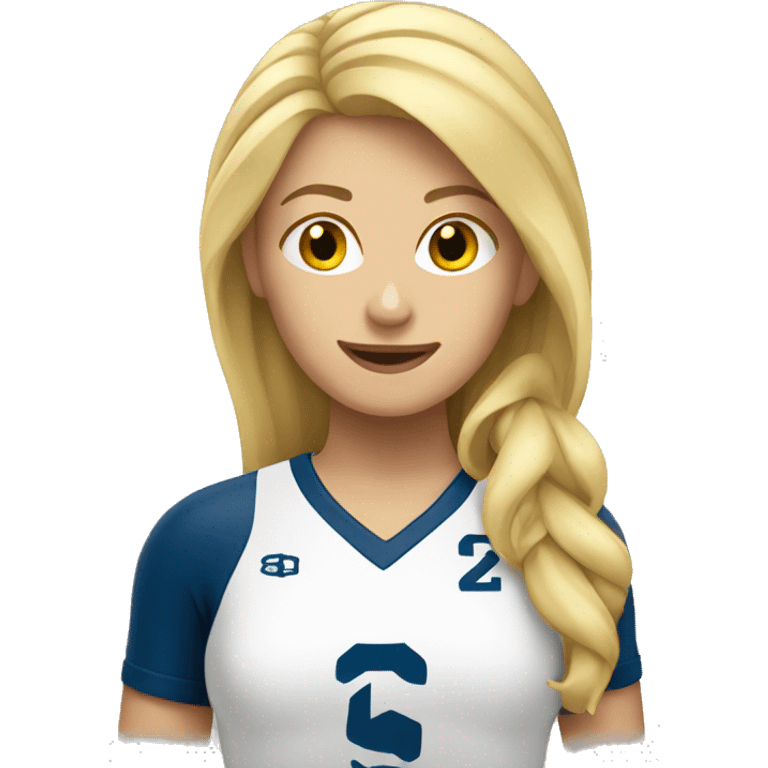 blonde volleyball girl emoji