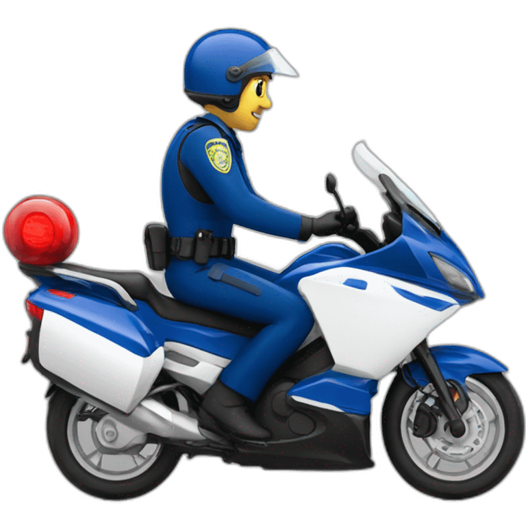 Police wheeling tmax emoji