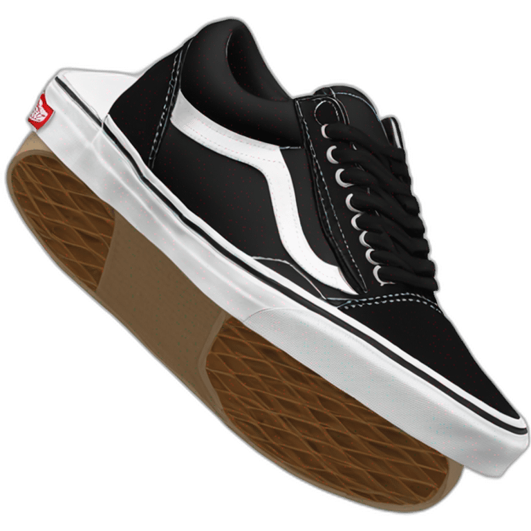 vans black old skool emoji