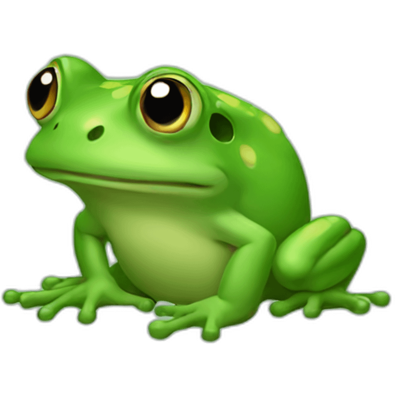 Rare green internet frog meme emoji