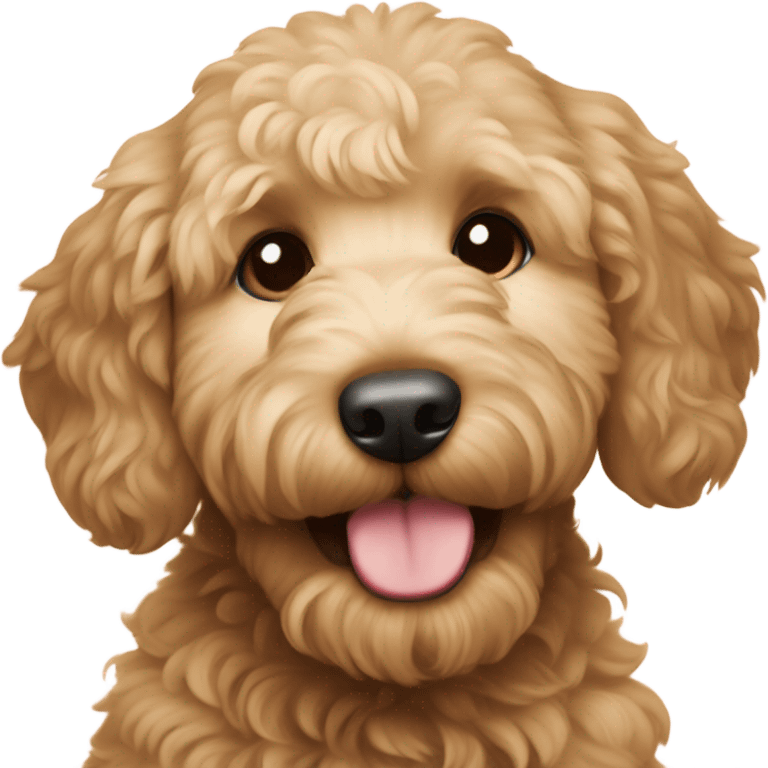 Goldendoodle puppy emoji